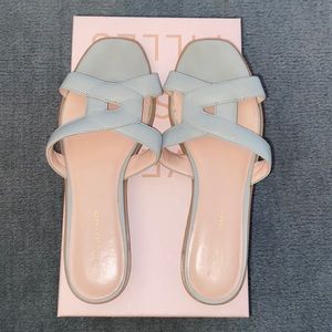 Avec Les Filles Blaye Slides sandals ice green 8.5